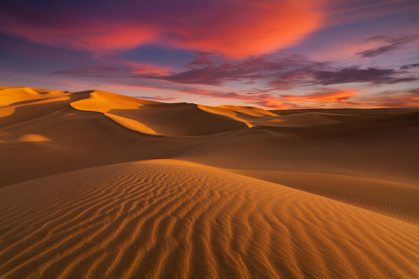 Desert sand dundes